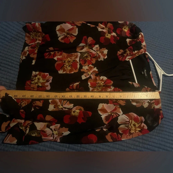 Madewell Floral Wrap Shirt Tie Front Sz L - Picture 10 of 10